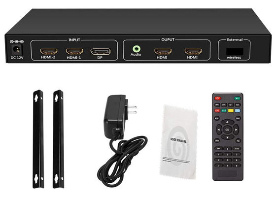 4K 60Hz HDMI 2.0 입력 - 4x1080p 출력 비디오 월 스플리터 RS232