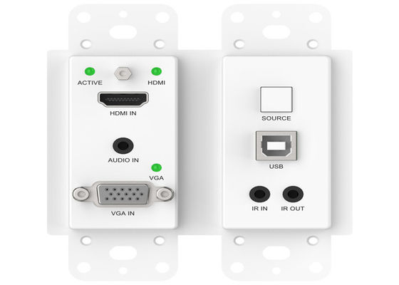 Lpcm 오디오 형식 HDBASET 확장기 91.8x104.8x43mm 벽판