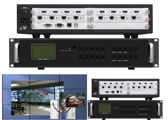 고성능 240V LCD 비디오 벽 컨트롤러 4k HDMI Hdbaset 출력 포트