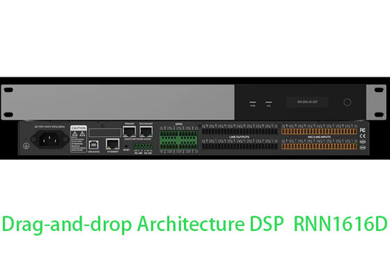 Dante DSP 매트릭스 프로세서 오디오 DSP 프로세서 16x16 DSP 믹서 | 드래그 앤 드롭 아키텍처