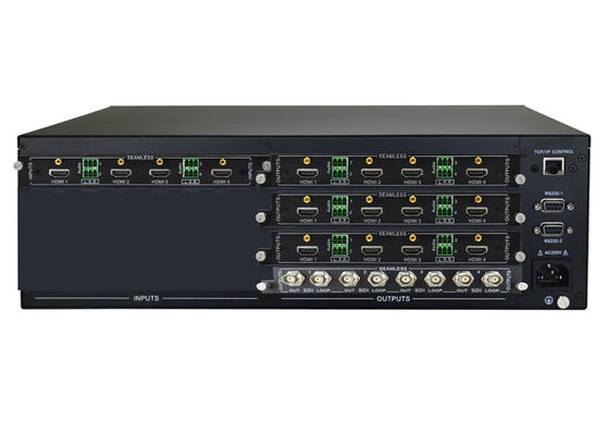 품질  Modular 4K UHD Video Matrix Switcher With 4 Hdmi Input SDI Output 공장