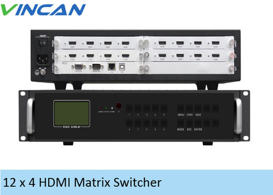4 아웃 RJ45의 다중 포맷 2x2 HDMI 비디오 월 제어기 LCD 12