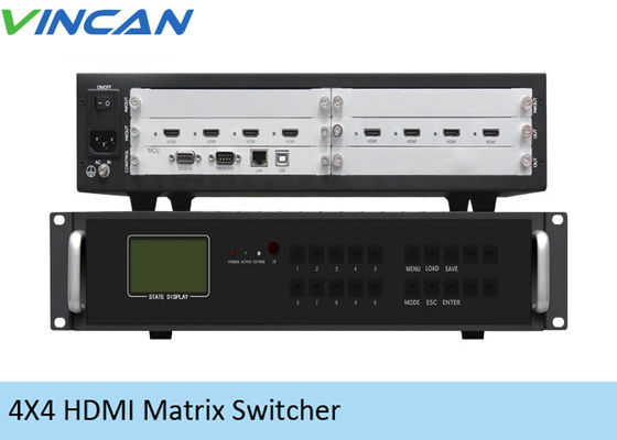 9개 화면을 위한 4K 비디오 월 제어기 2x2 RJ45 암포트 바깥쪽의 4의 HDMI 4