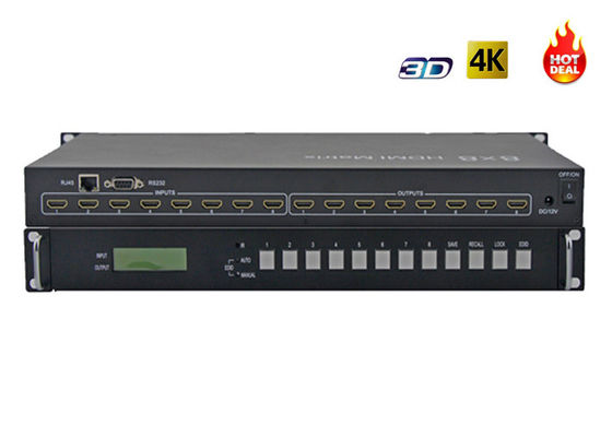 8x 입력과 8x 출력과 4Kx2K 8X8 3D IR HDMI 영상 매트릭스 교체기