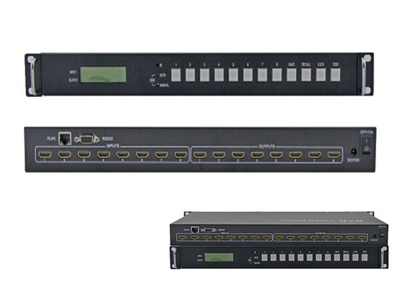 8 아웃 HDMI 1.4 매트릭스 스위처 8x8 4Kx2k 30Hz 3D 적외선 1080P에서 8