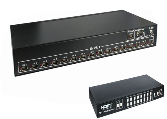 심리스 스위칭과 PC 제어 소프트웨어와 16명의 공항 4K HDMI 다중 시청자