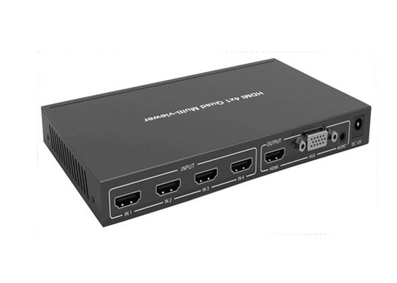 1XHDMI 출력과 1XVGA 출력과 4 입력 하드미 4K 쿼드 멀티뷰어