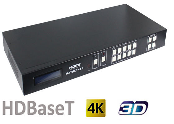 70 미터와 100 미터 하드바세트 출력과 4x4 HDMI 매트릭스 스위처는 좌현으로 향하게 합니다