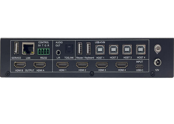 5x 입력 및 2x 출력 Multiview 및 KVM 제어로 무선 UHD 비디오 스위처