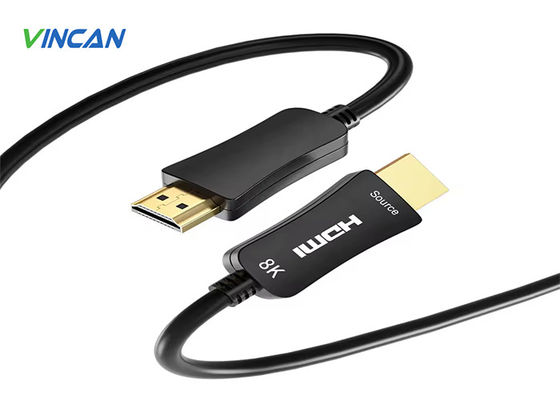 장거리 HDMI 광섬유 케이블. 크리스탈 클리어 4K/8K 비디오 전송