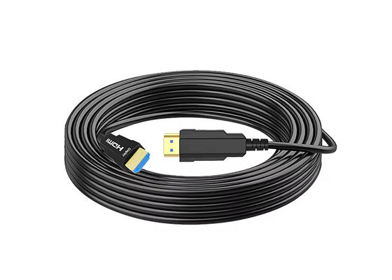 장거리 HDMI 광섬유 케이블. 크리스탈 클리어 4K/8K 비디오 전송
