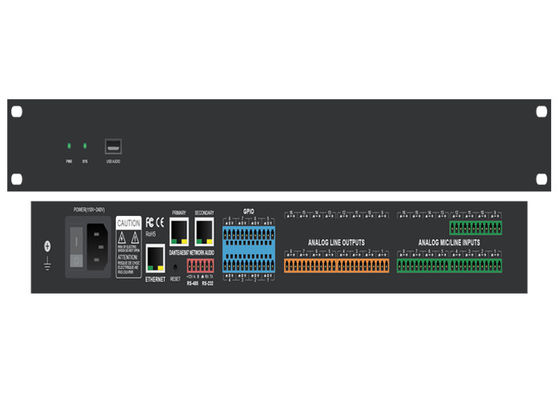 이더넷 댄테 오디오 컨트롤러 8 X XLR/TRS 컴보 잭 및 ADI SHARC 21489 프로세서