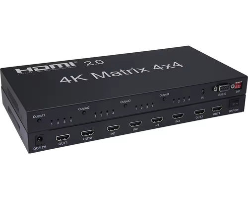 오디오 추출과 함께 HDMI 4x2 매트릭스 스위처