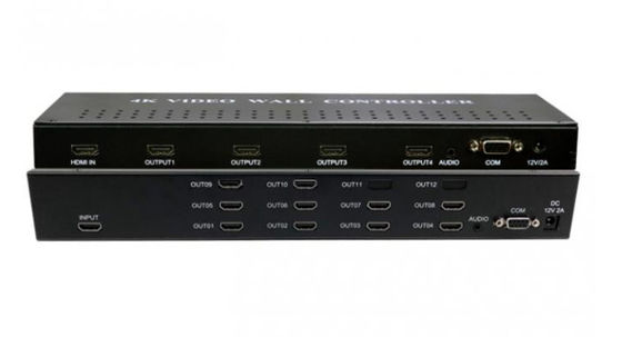 4k*2k 60Hz 3x3 HDMI 비디오 벽 프로세서와 VGA HDMI 신호 소스