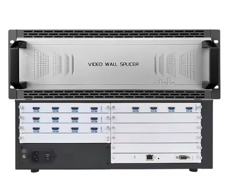 프로페셔널 풀 4K30hz 16 채널 HDMI 비디오 벽 컨트롤러 12 In 4 Out LED LCD 비디오 벽 프로세서