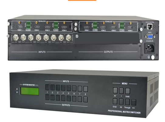 4K 30Hz 비디오 HDMI 매트릭스 4x4, HDMI 매트릭스 스위처 스플리터 4 in 4 출력 EDID