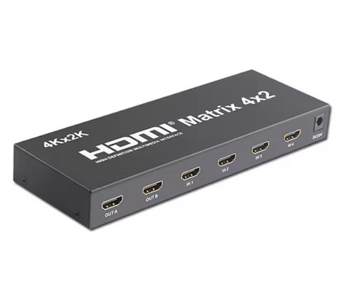 6x4 4k HDMI 매트릭스 스위처 확장기 4x2 HDMI 매트릭스 스위치 박스