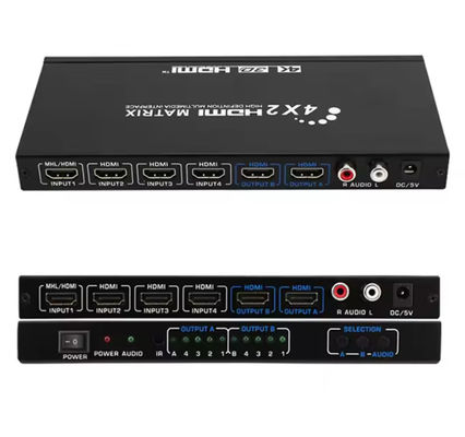 고해상도 HDMI 매트릭스 스위처 HDCP2.2 지원 및 4Kx2k 60Hz
