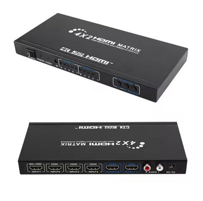 hdmi 4x4 hdmi1 4 매트릭스 스위처 4x2 4k hdr hdmi hdcp 2.2 매트릭스 스위처