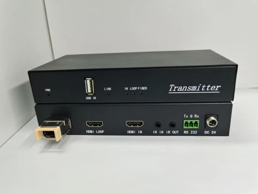 4K 60Hz 18Gbps IR 입출력 HDMI 광섬유 케이블, MPO HDMI 광 케이블 장거리 전송