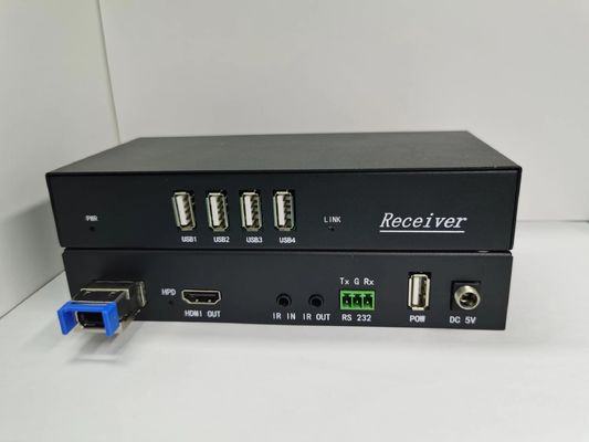 4K 60Hz MPO HDMI 광 케이블 IR 입력/출력 18Gbps 데이터 레이트 검은색