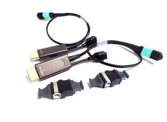 표준 MPO 광섬유 커넥터와 장거리 전송 HDMI 광섬유 케이블