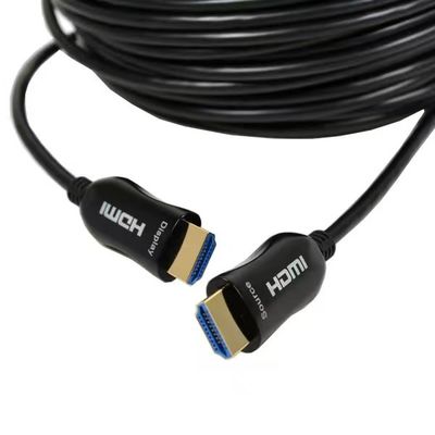 슬림 디자인 HDMI 광섬유 케이블 4K / 8K 호환성, 신호 손실 0