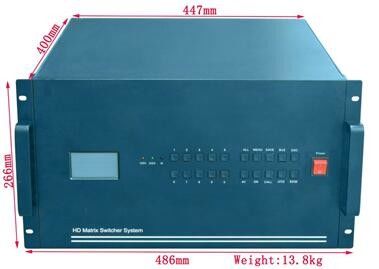 225MHz 대역폭과 이더넷 제어와 함께 쉽게 액세스 가능한 비디오 매트릭스 스위처