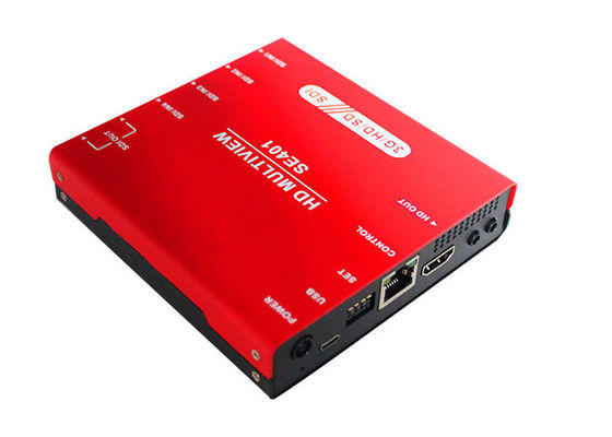 3G/HD/SD-SDI 쿼드 멀티뷰어 및 오디오 미터 디스플레이와 스위처