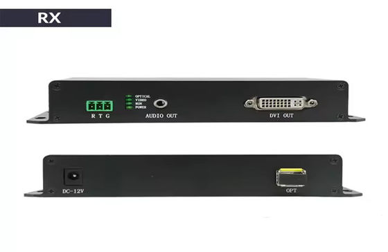 20km DVI 섬유 확장기 1080p@60Hz HDMI 1.3 & 3.5mm 오디오 지원