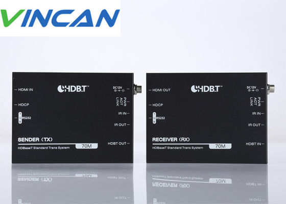 HDbaset HDMI Extender Over Single 70m CAT6 IR 지원 POC, RS232 4k 60hz