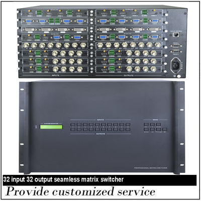 4K 32x32 샤시와 IR 원격제어 장치 RS232 HDMI 스위처