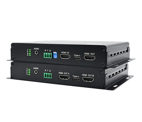 4K 60Hz HDMI 광섬유 확장기 최대 20km 손실 없는 전송 장거리 신호 전송