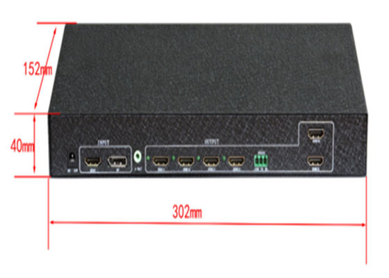 1x6 비디오 벽 컨트롤러 HDMI 스플리터 6개의 TV 디스플레이를 위한 LCD 벽 컨트롤러