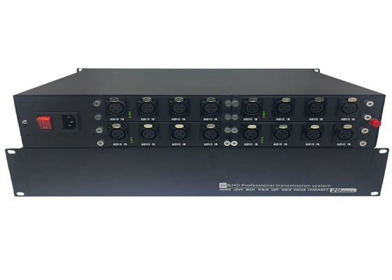 8채널 6채널 오디오 광섬유 오디오 확장기(1U 케이스 포함)