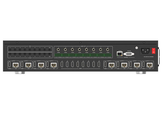 VINCAN 8x8 HDBaseT HDMI 매트릭스 스위처 (4K60 4:4:4 비디오 및 PoC 지원, 전문가용 AV 설치)