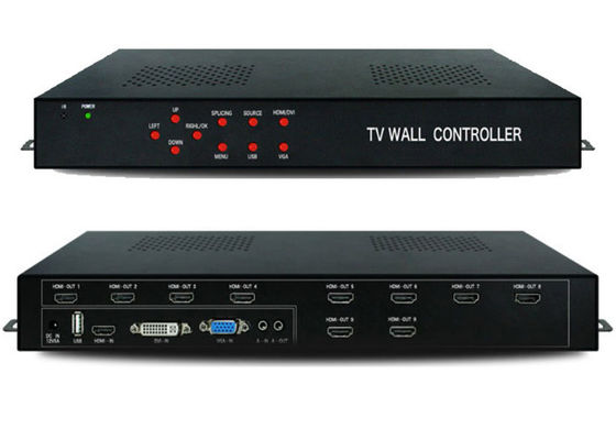 HDMI 1 입력 9 출력 1080P VGA 비디오 월 프로세서 2x2 3X3 3x2 4x2