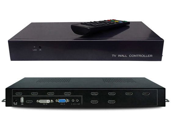 HDMI 1 입력 9 출력 1080P VGA 비디오 월 프로세서 2x2 3X3 3x2 4x2