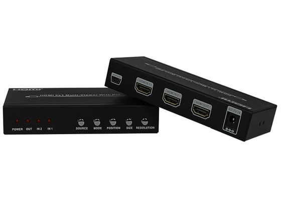 DC 5V 1A PIP HDMI 2x1 MultiViewer 암형 입력 출력 포트