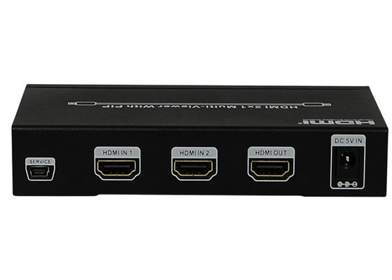 DC 5V 1A PIP HDMI 2x1 MultiViewer 암형 입력 출력 포트
