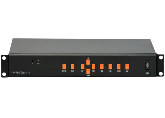 IR 3X3 LCD 비디오 월 분배기 제어기는 RS232 리모컨 경우 키 제어로 장비를 갖춥니다