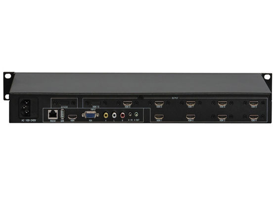 IR 3X3 LCD 비디오 월 분배기 제어기는 RS232 리모컨 경우 키 제어로 장비를 갖춥니다