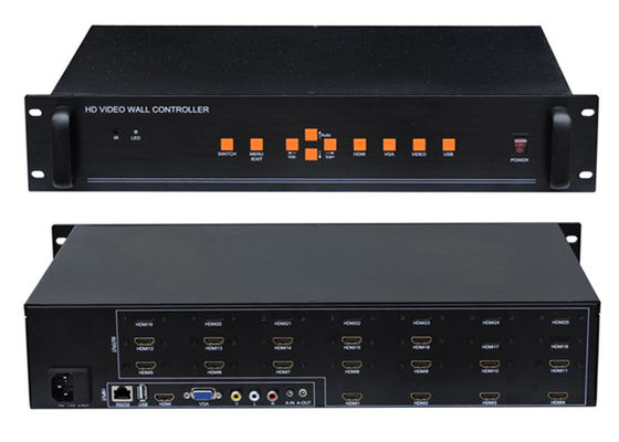 16 HDMI 출력에서 ​​LCD 디스플레이 3D 영상 벽 관제사 4x4 1