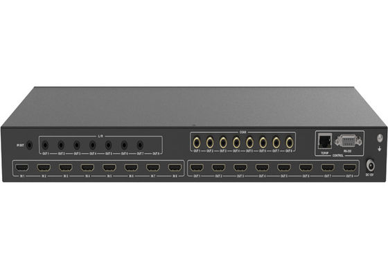 ARC 기능 18Gbps 8x8 HDMI 매트릭스 스위처(금속 인클로저 포함)