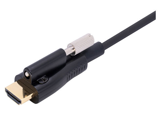 나사 지원 18G 최고 속도를 가진 EMI RFI HDMI 광섬유 케이블