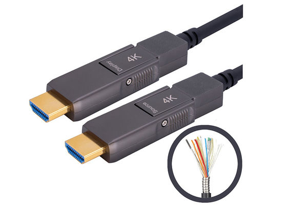 유형 D에 기갑 활동적인 200CU 4k HDMI 광섬유 케이블 유형 D