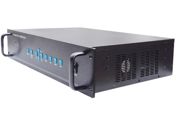 블랙 1080P HDMI 1U LCD 비디오 월 컨트롤러 1 입력 12 출력