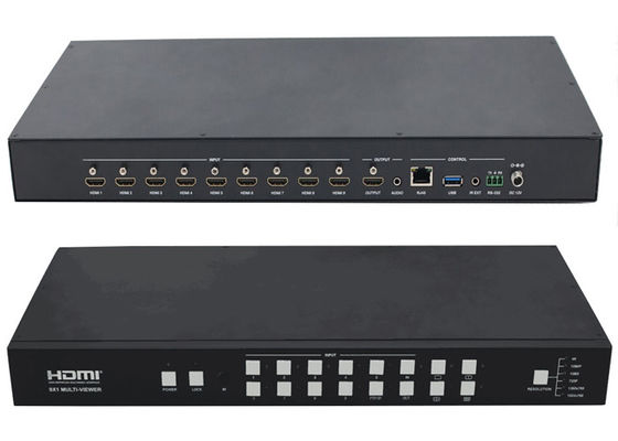 9Ch 4K 입력 1Ch 출력 HDMI 멀티뷰어 9x1 심리스 스위처
