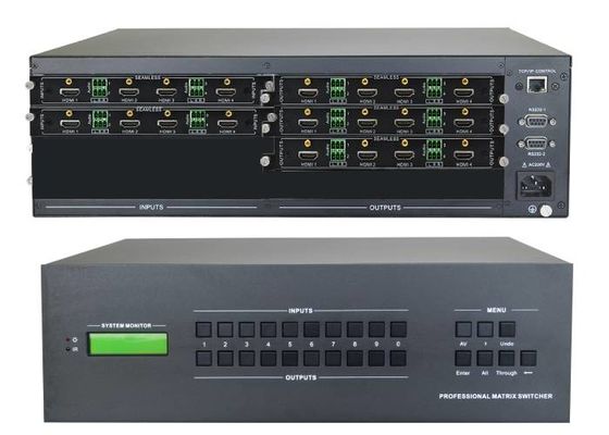 벽과 HDMI 입력 16-ch 4k 하드미 출력 영상 매트릭스 교체기가 탑재한 8-ch 4k