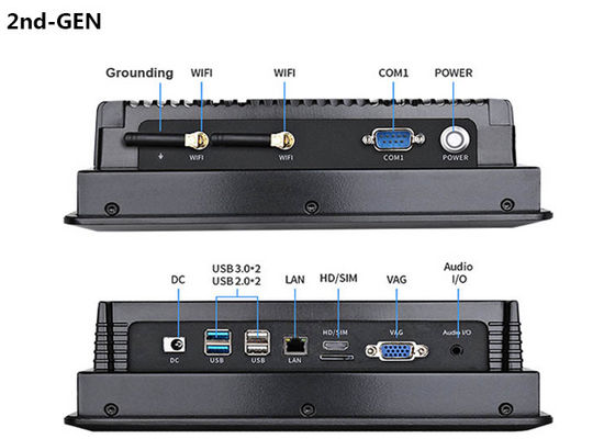 CE RoHS 승인 8 인치 산업 터치 스크린 패널 PC IP65 방수 산업 패널 PC 디자인